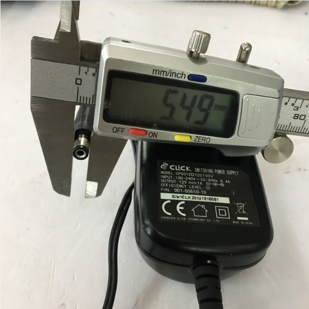 Adapter Original CLICK 12V 1A 12W CPS012D120100V Connector Size 5.5mm x 2.1mm