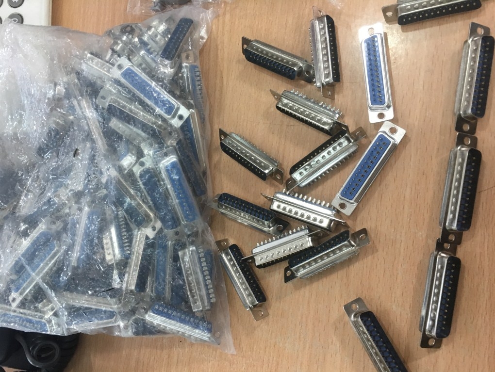 Rắc Hàn Cổng Parallel Port Connector Db25 25-Pin Adapter Male + Vỏ Ốp