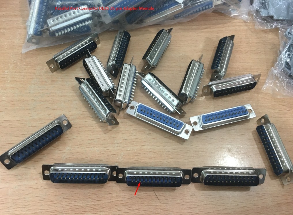 Rắc Hàn Cổng Parallel Port Connector Db25 25-Pin Adapter Male + Vỏ Ốp