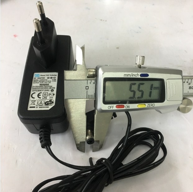Adapter Original CWT 12V 1A 12W CAP012121 Connector Size 5.5mm x 2.5mm