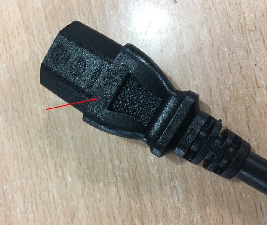 Dây Nguồn Máy Chủ Chính Hãng APC AP9870 LIAN DUNG LT-602 LT-501 AC Power Cord IEC60320 IEC C13 to C14 10A 250V 3x1.0mm Length 2M