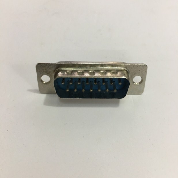 Đầu Rắc Hàn Cổng D-SUB 15 Chân Hai Hàng Dương DB15 Male 2 Row 15Pin Plug Wire Solder Connector
