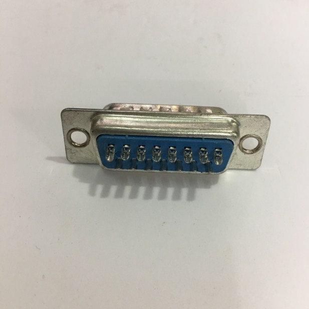 Đầu Rắc Hàn Cổng D-SUB 15 Chân Hai Hàng Dương DB15 Male 2 Row 15Pin Plug Wire Solder Connector