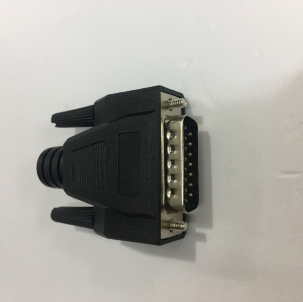 Bộ Rắc Hàn Cổng D-SUB 15 Chân Hai Hàng Dương DB15 Male 2 Row 15Pin PVC Shell Kit Plug Connector Black
