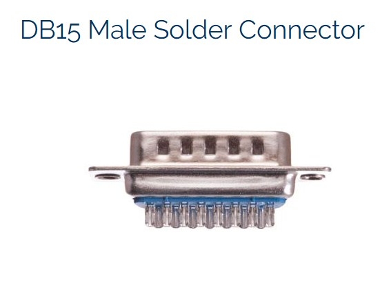 Đầu Rắc Hàn Cổng D-SUB 15 Chân Hai Hàng Dương DB15 Male 2 Row 15Pin Plug Wire Solder Connector