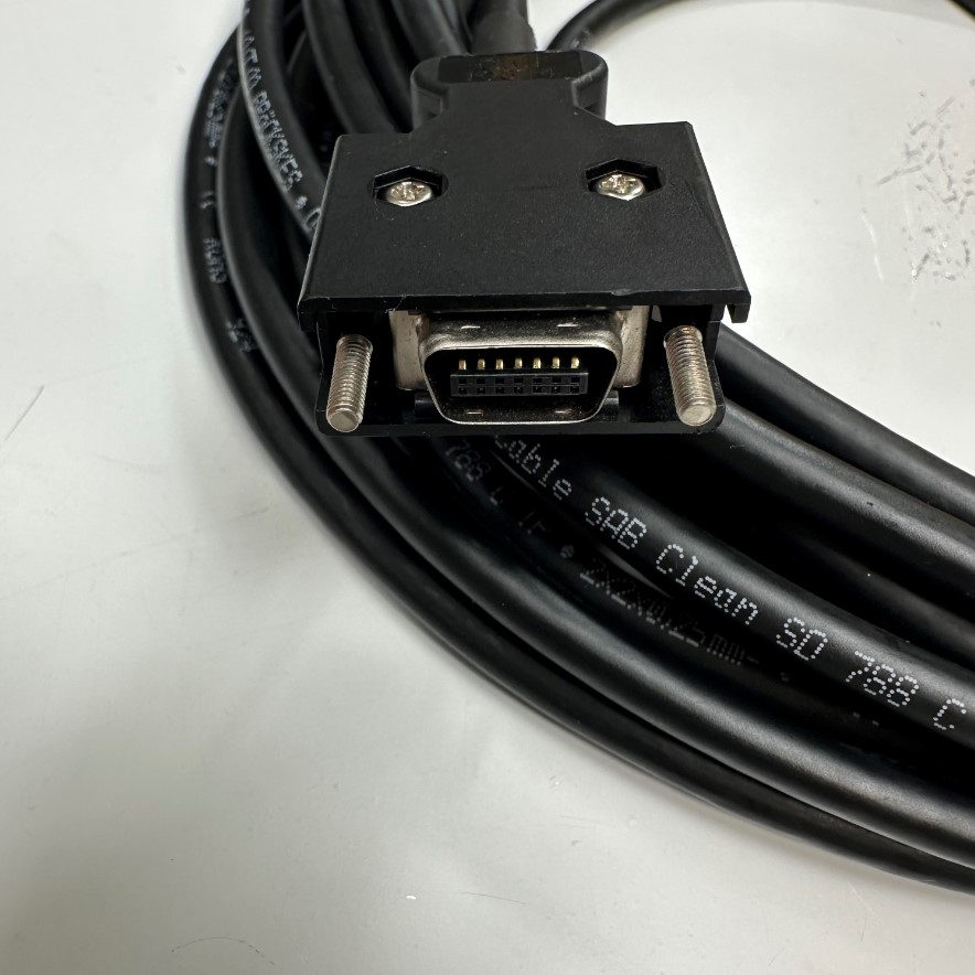 Cáp 10M 33ft Cable Connector 3M 10314 MDR 14 Pin Male With Screw  to 4 Core Open End For Servo Encoder Cable