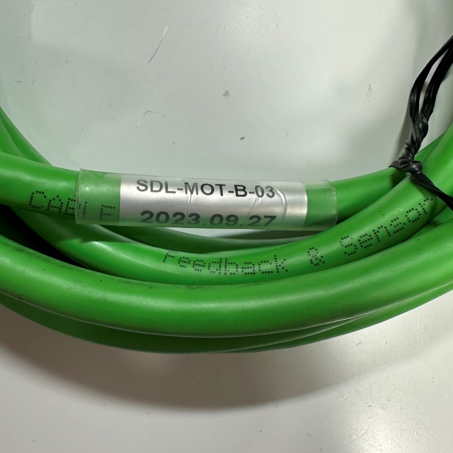 Cáp 3M 10ft SDL-MOT-B-03 Cable Connector SSW 15 Pin Female to 11 Core For Signal and Power Industrial I/O Cable BENDING RESISTANCE AND OIL 90℃ 300V 3x2x0.15mm²+4x0.5mm² OD 9.0mm