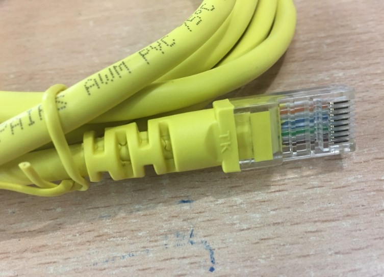 Cáp Mạng Đúc DATA TK Alcatel-Lucent Cat5e UTP 8 Wire Full Straight-Through Cable Yellow Length 1.5M