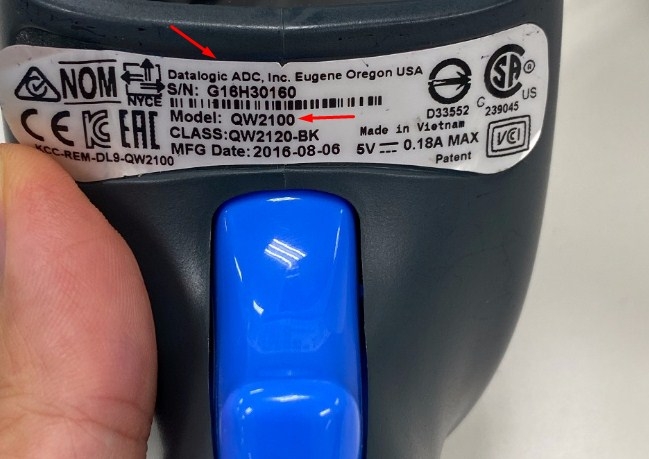 Bộ Cáp Và Sạc Máy Đọc Mã Vạch Datalogic QW2100 - QW2120 Barcode Scanner Cable RS232 5V Signals DB9 Female to RJ50 10 Pin Male Length 1.8M