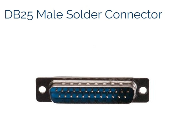 Đầu Rắc Hàn Cổng LPT 1284 Parallel 25 Chân Dương DB25 Male Solder Connector