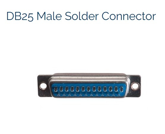 Đầu Rắc Hàn Cổng LPT 1284 Parallel 25 Chân Dương DB25 Male Solder Connector
