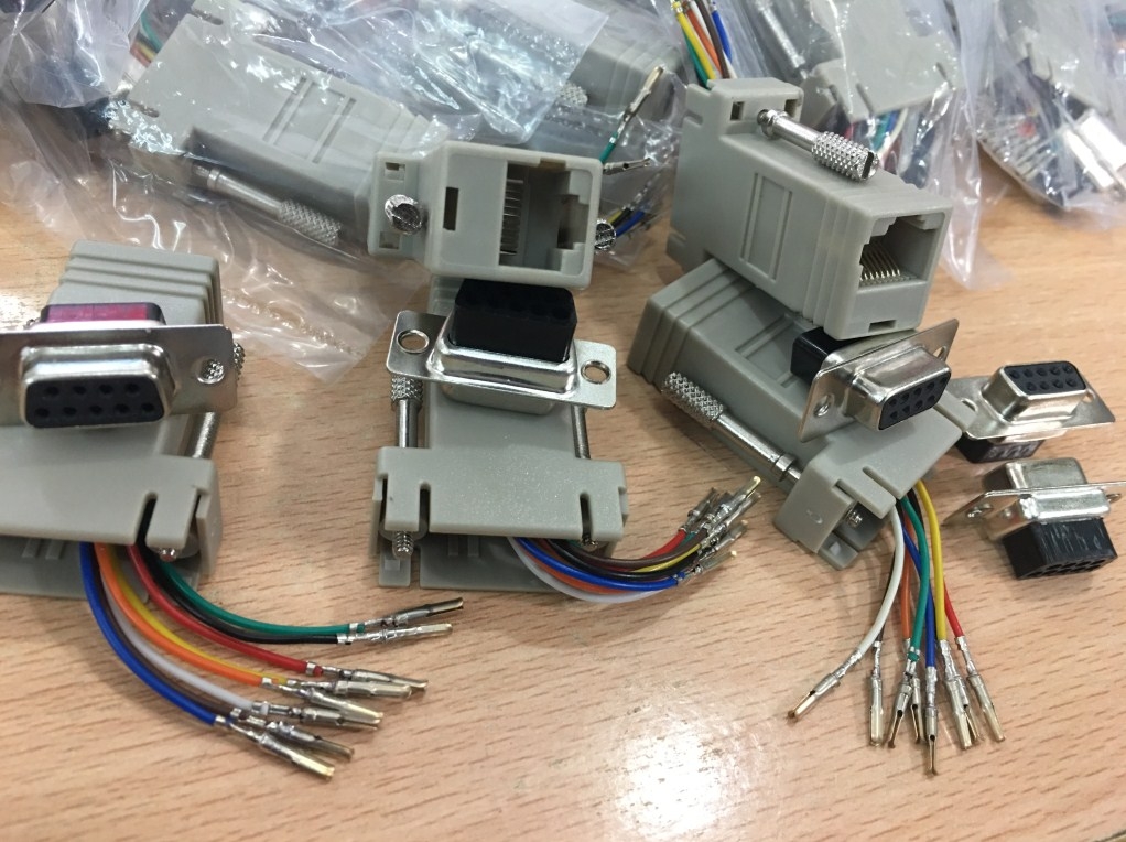 Rắc Cắm Modul Cisco Serial Female DB9 to Female RJ45 Adapter