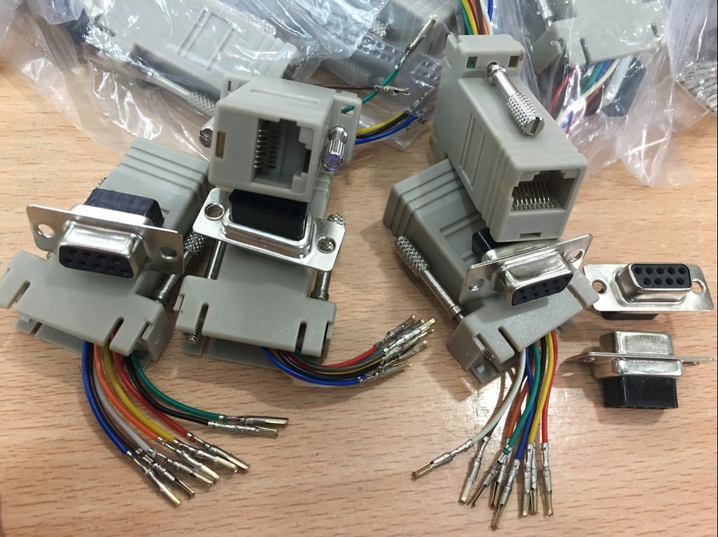 Rắc Cắm Modul Cisco Serial Female DB9 to Female RJ45 Adapter