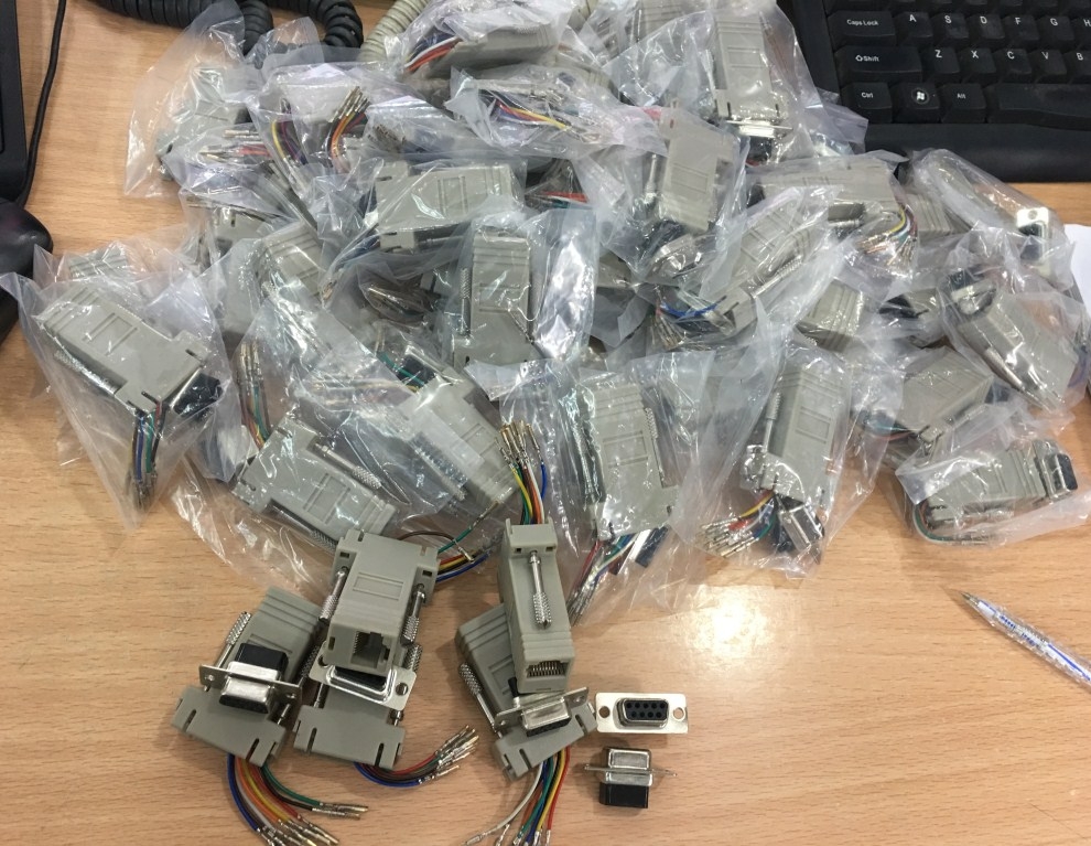 Rắc Cắm Modul Cisco Serial Female DB9 to Female RJ45 Adapter