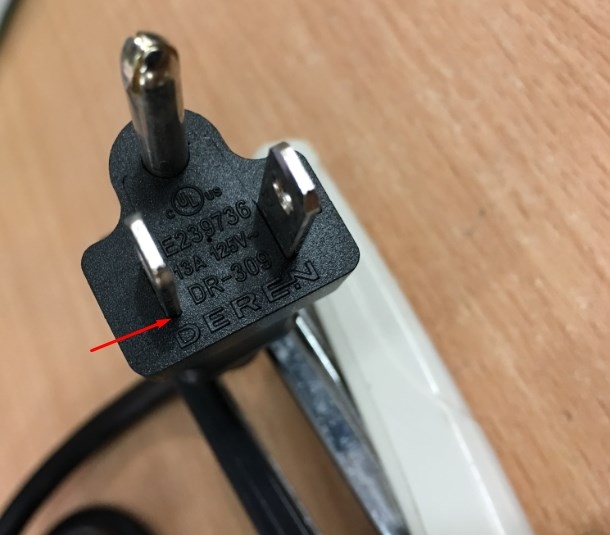 Dây Nguồn DEREN E239736 DR-309 DR-395 NEMA 5-15P to C13 AC Power Cord 13A 125V 3x1.31mm 16AWG Length 2.5M