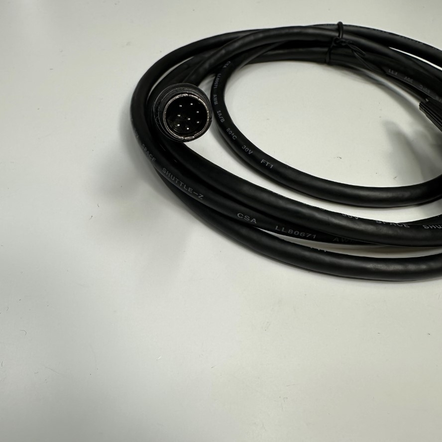 Cáp 1.8M 6ft RS232 Communication Shielded Cable Mini Din 8 Pin Male to DB9 Male For Máy Đọc Quang Phổ Vi Phiến Hấp Thụ Không Cần Bộ Lọc Molecular Devices SpectraMax Plus 384 Microplate Reader witch Computer