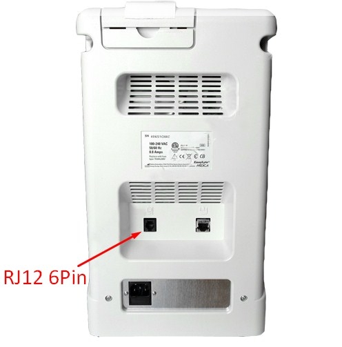 Cáp Điều Khiển Truyền Dữ Liệu Cho Máy Điện Giải EasyLyte REF 2124 Kết Nối Với Computer RJ12 Male 6Pin To DB9 Female RS232 Serial Grey Length 2M