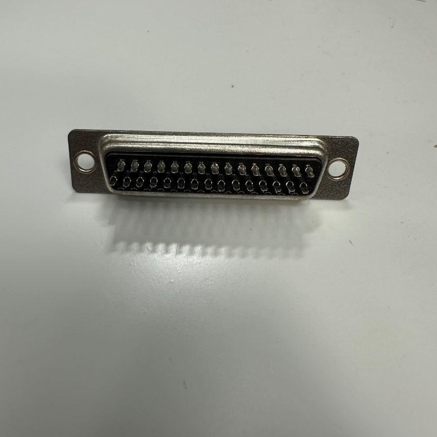 Đầu Jack DB44 44 Pin Female 3 Rows D-Sub Connector Plastic Hood Cover Backshell Solder Type Nickel 44 Way For Industrial Servo Motor, Interface I/O Control, Data Signal and Power Cable