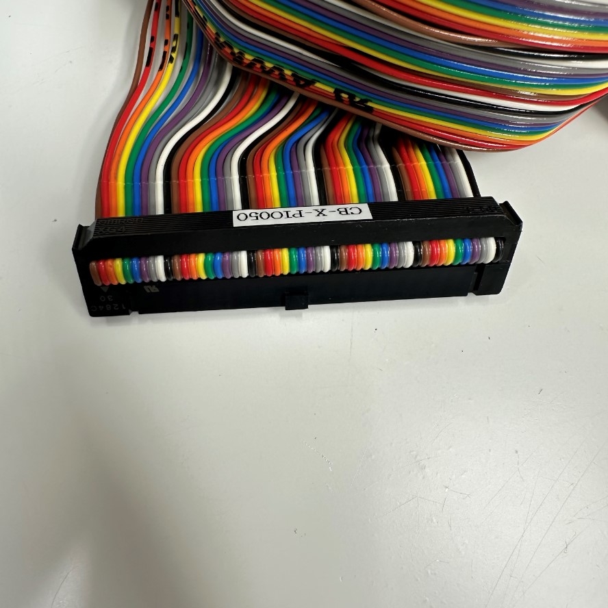 Cáp 5M 17ft CB-X-PIO050 Cable Connector IDC 50 Pin Female 2.54mm Pitch Wire Flat Rainbow Ribbon to 50 Core
