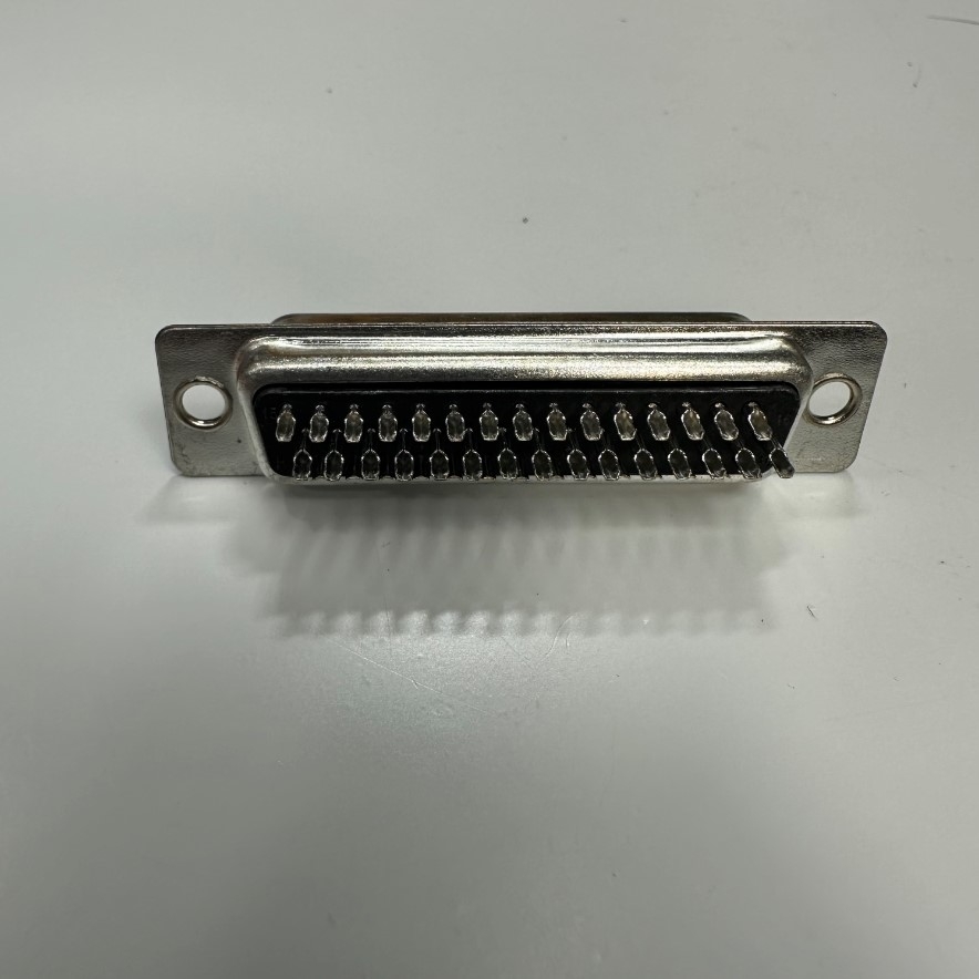 Đầu Jack DB44 44 Pin Male 3 Rows D-Sub Connector Plastic Hood Cover Backshell Solder Type Nickel 44 Way For Industrial Servo Motor, Interface I/O Control, Data Signal and Power Cable