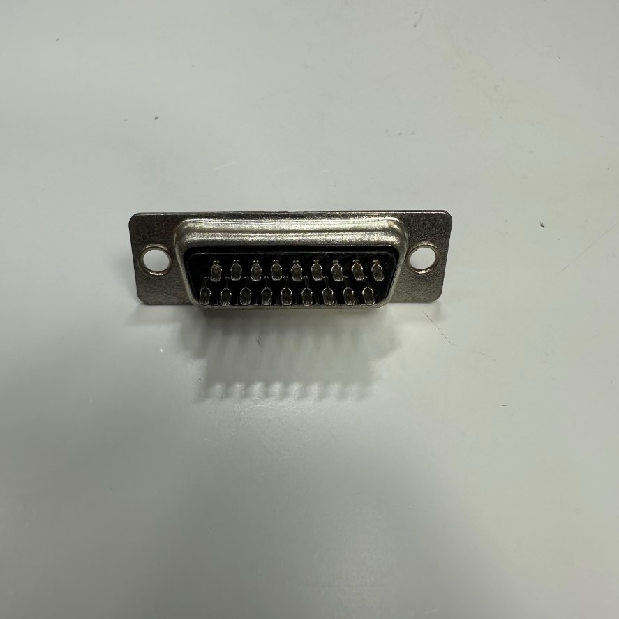 Đầu Jack DB26 26 Pin Female 3 Rows D-Sub Connector Plastic Hood Cover Backshell Solder Type Nickel 26 Way For Industrial Servo Motor, Interface I/O Control, Data Signal and Power Cable
