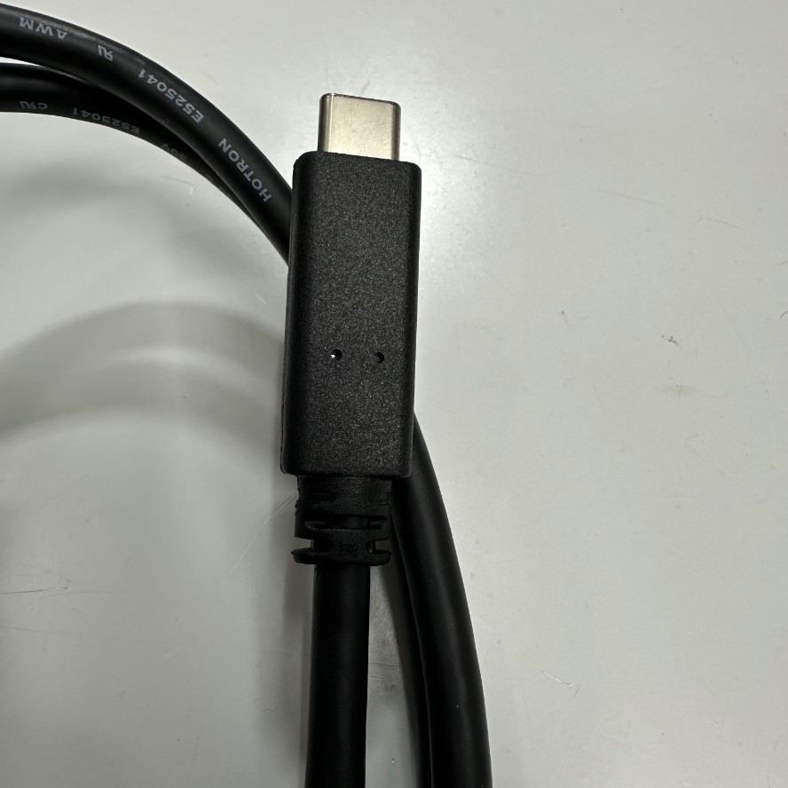 Cáp 1M 3.3ft Dell HHNWR-HTN1 USB 3.1 Type-C Male to USB 3.0 Male Shielded Cable E525041 AWM 20276 80°C 30V VW-1 HOTRON For Industrial Camera, PLC/HMI Type-C Plug Power and Data Transfer 5Gbit/s