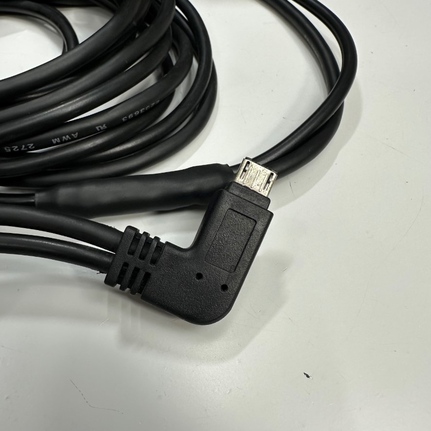 Cáp 4.8M 16ft Shielded Cable USB 2.0 Type A Male to Micro-B Male Right Angle For Data Transfer Cable Download/Upload Communication witch Computer