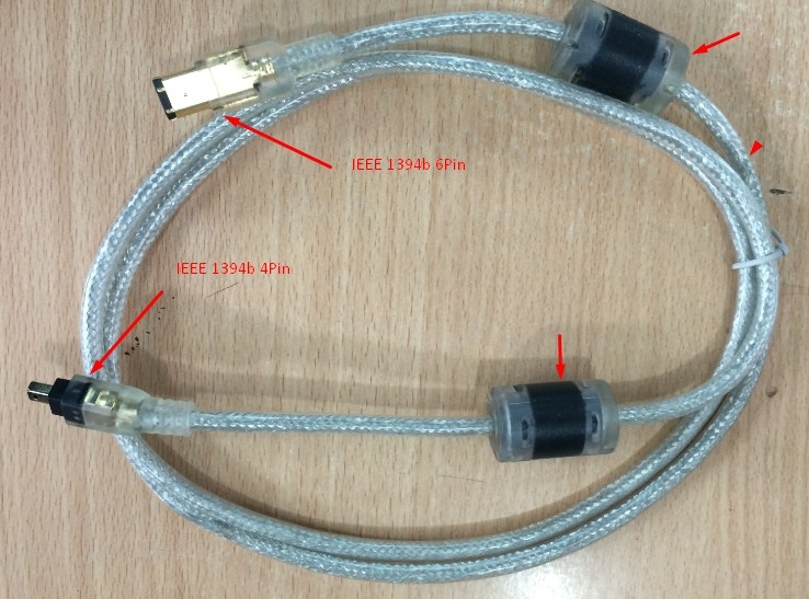 Cáp Kết Nối Firewire IEEE-1394a 4Pin To 6Pin 4/6 Length 5M