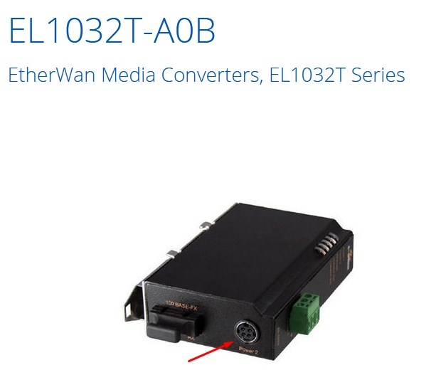 Adapter MEAN WELL GS120A48-R7B 48V 2.5A 120W For EtherWan Media Converters EL1032T Series Connector 4P Mini Din 10mm