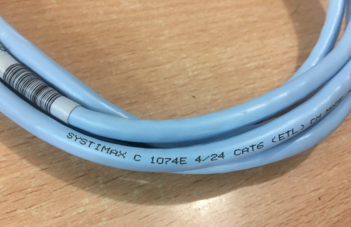 Cáp Mạng Đúc CAT6 UTP Patch Cord Straight-Through Cable SYSTIMAX GIGASPEED GS8E-LB-7FT LIGHT-BLUE JACKET Length 2.1M