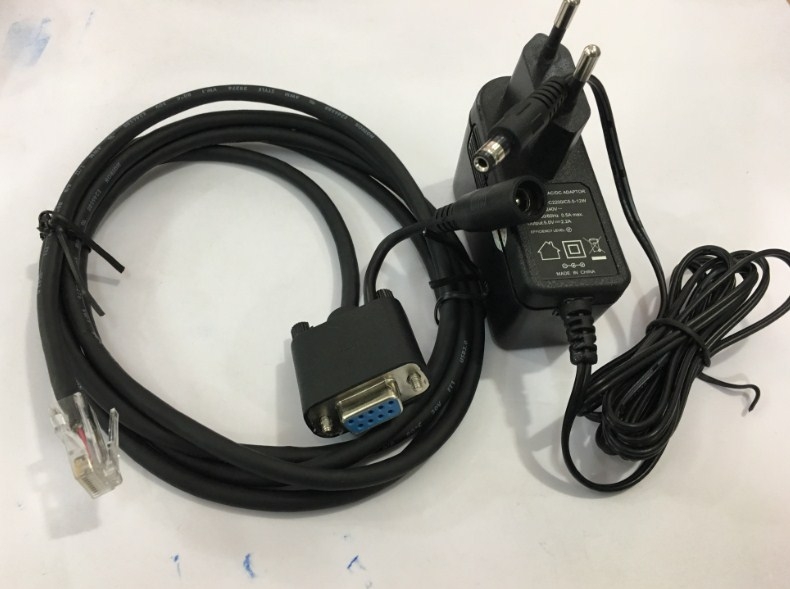 Bộ Cáp Kết Nối Mã Vạch Honeywell CBL-020-300-C00 Cable 10P10C to RS232 -/+5V Barcode Scan và Adapter DC 5V 2.2A Length 1.8M