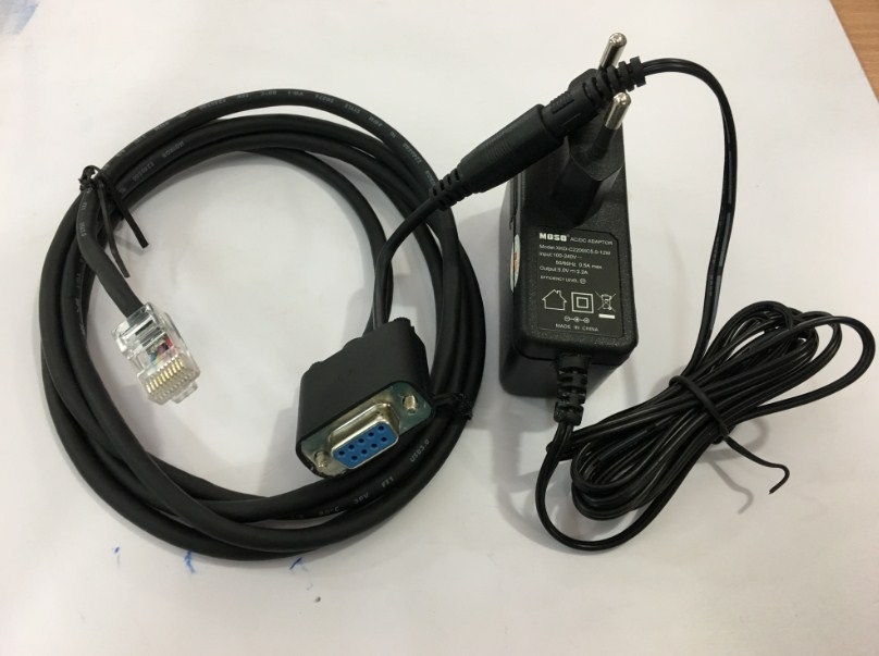 Bộ Cáp Kết Nối Mã Vạch Honeywell CBL-020-300-C00 Cable 10P10C to RS232 -/+5V Barcode Scan và Adapter DC 5V 2.2A Length 1.8M