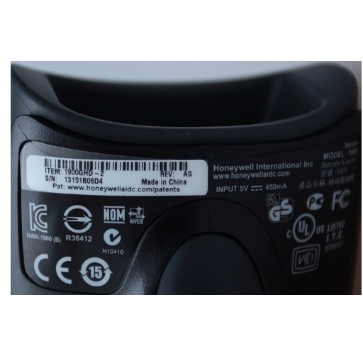 Bộ Cáp Và Sạc Máy Quét Mã Vạch Cổng RS232 For Honeywell Xenon 1900GHD Barcode Scanner 1D 2D