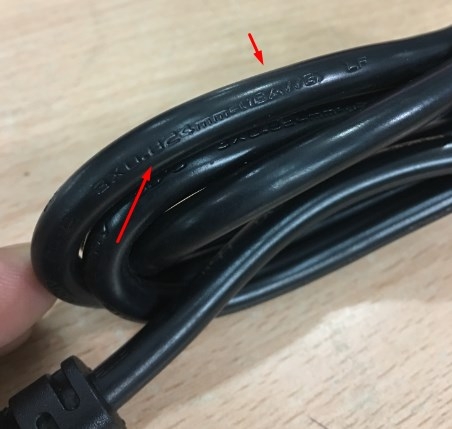 Dây Nguồn HONG YANG SHENG HYS-002 HYS-012 NEMA 5-15P To C13 AC Power Cord 10A 125V 3x0.824mm 18AWG Length 1.8M