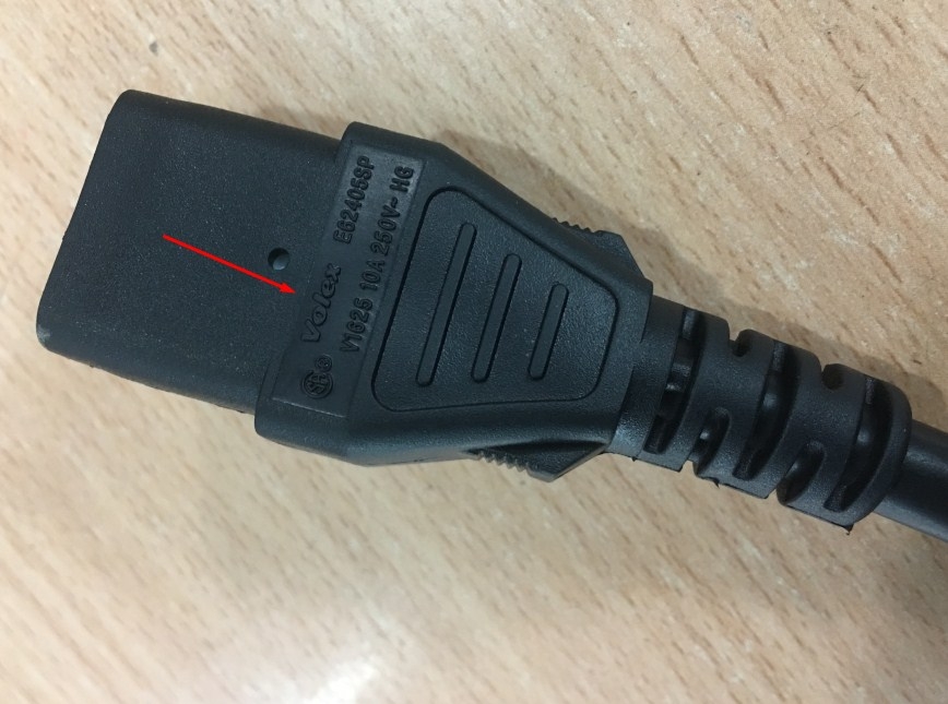 Dây Nguồn HP 142263-002 Volex VAC14S V1625 AC Power Cord IEC60320 IEC C13 to IEC C14 10A 250V 3x1.0mm 18AWG For Server Rack Computer Desktop Cisco Jumper Length 2.5M