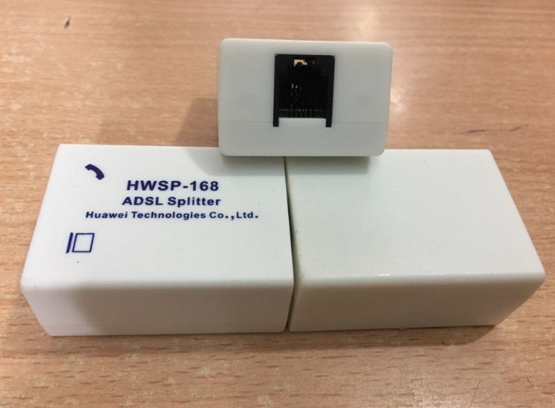 Hộp Chia Điện Thoại Bàn Nối Tiếp 1 Cổng RJ11 Ra 2 Cổng RJ11 Có Bộ Lọc Chống Nhiễu Huawei HWSP-160 Telephone Phone Line Splitter Filter RJ11