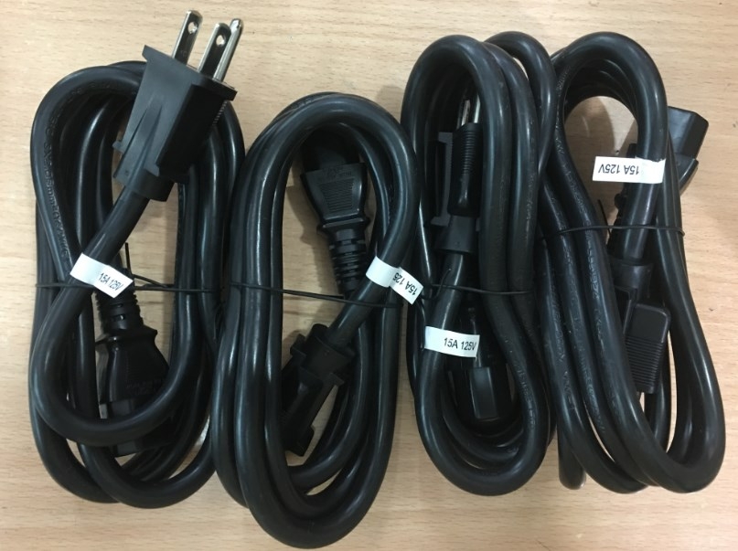 Dây Nguồn I-SHENG E55943 SP-301 IS-14 NEMA 5-15P To C13 AC Power Cord 15A 125V 3x2.08mm 14AWG Length 1.8M