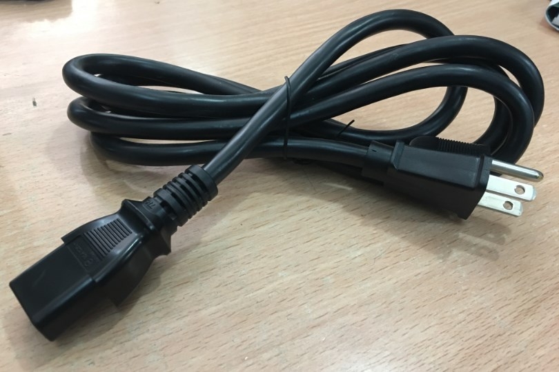 Dây Nguồn I-SHENG E55943 SP-301 IS-14 NEMA 5-15P To C13 AC Power Cord 15A 125V 3x2.08mm 14AWG Length 2M