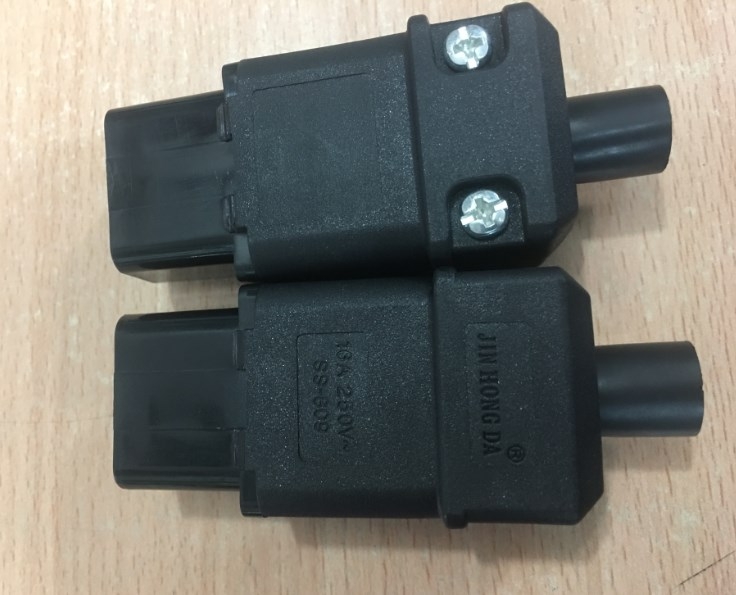 Đầu Đấu Nối Dây Cắm Điện Máy Chủ IEC 320 C19 Female Plug Power Cable AC Power Connector JIN HONG DA SS-809 16A 250V