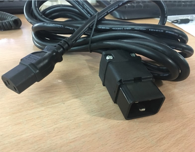 Cặp Đấu Nối Dây Cắm Điện Máy Chủ IEC 320 C19 Female To IEC 320 C20 Male Plug Power Cable AC Power Connector JIN HONG DA SS-809 SS-810 16A 250V