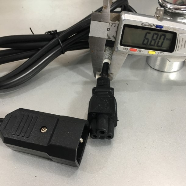 Dây Nguồn Laptop Power Adapter Cord C14 to C5 LINETEK LS-15 2.5A 250V 18AWG 3x0.75mm² Length 1.8M