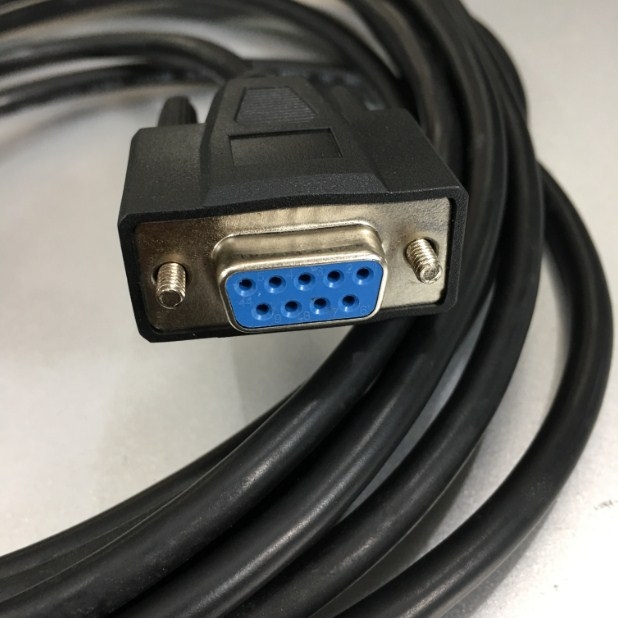 Cáp Lập Trình Programming Cable K1C-050A 5M Kết Nối LS PLC GLOFA GM Series GM4/ GM6/ GM7U/ MG7 Với Máy Tính Qua Giao Thức RS-232C DB9 Female to DB9 Male Black Length 5M