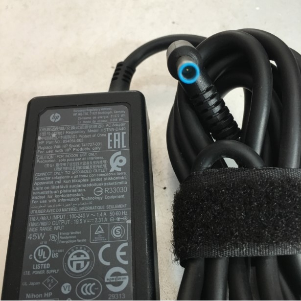 Adapter 19.5V 2.31A HP HSTNN-DA40 45W Connector Size 4.5mm x 3.0mm For HP Pavilion HP ProBook 650 G2 250 G3 G5