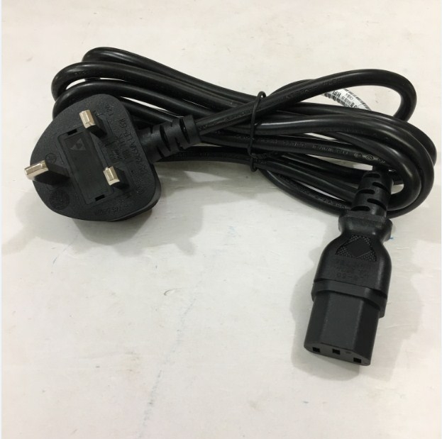 Dây Nguồn 3 Chấu Có Cầu Trì Hàng LINETEK Original Đi Theo Máy Tính Đồng Bộ AC Power Cord HP 100613-008 BS1363 to C13 10A 250V 3X0.75mm Length 1.8M