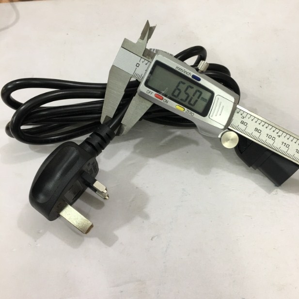 Dây Nguồn 3 Chấu Có Cầu Trì Hàng LINETEK Original Đi Theo Máy Tính Đồng Bộ AC Power Cord HP 100613-008 BS1363 to C13 10A 250V 3X0.75mm Length 1.8M