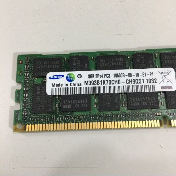 SAMSUNG M393B1K70CH0-CH9Q5 8GB 2Rx4 PC3-10600R-09-10-E1-P1 Registered Server RAM Modul REG ECC