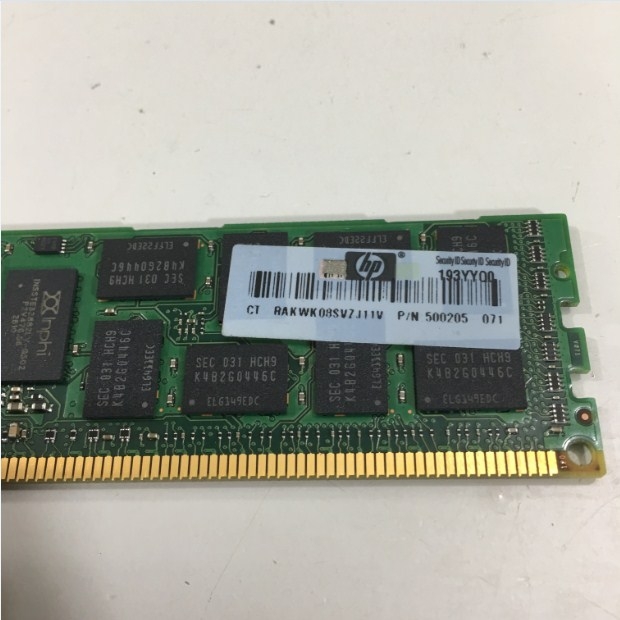 Bộ Nhớ Ram Máy Chủ HP 8GB SERVER RAM 2Rx4 PC3 10600R  P/N 500205-071