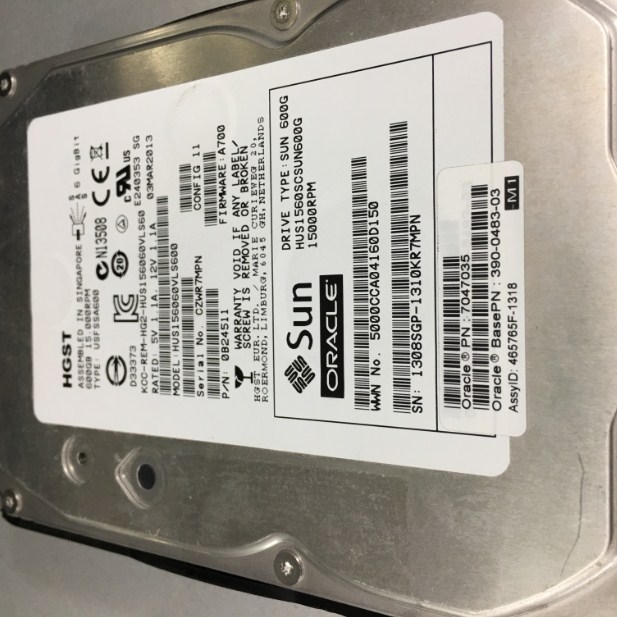 Ổ Cứng Máy Chủ Sun Oracle 7047035 600GB SAS 3.5-inch 15000 RPM 16MB 6Gbps SAS Server Internal Hot Swap Hard Drive HUS1560SCSUN600G