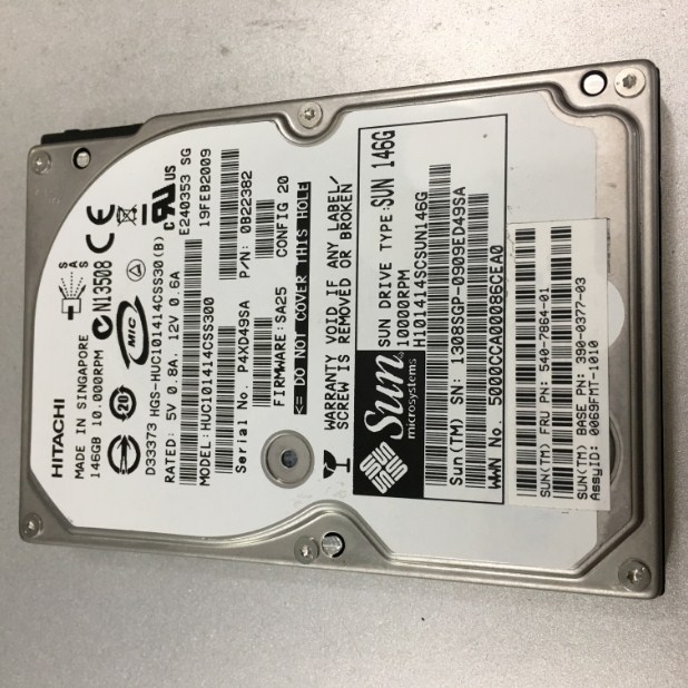 Ổ Cứng Máy Chủ Hitachi 146GB 10000RPM 2.5 SAS Hard Disk Drive HUC101414CSS300