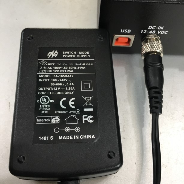Adapter 12V 1.25A Eng 3A-165DA12 For MOXA UPort 1610-8 USB to 8 Port RS-232 Serial UPort 1650-8 RS-232/422/485 Connector Size Locking 5.5mm x 2.1mm